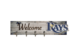 Tampa Bay Rays Coat Hanger 6x24