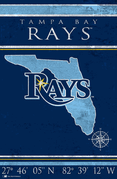 Tampa Bay Rays Coordinates 17x26