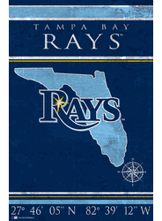 Tampa Bay Rays Coordinates 17x26