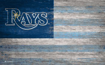 Tampa Bay Rays Distressed Flag 11x19