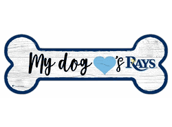Tampa Bay Rays Dog Bone 6x12 Sign