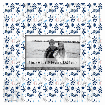 Tampa Bay Rays Floral Pattern 10x10 Frame