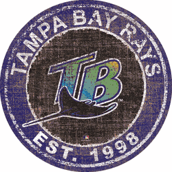 Tampa Bay Rays Heritage Logo Round Sign