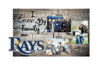 Tampa Bay Rays I Love my Family Clip Frame
