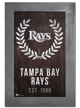 Tampa Bay Rays Laurel Wreath 11x19 Sign