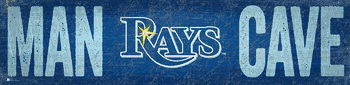 Tampa Bay Rays Man Cave 6x24 Sign