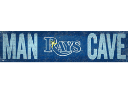 Tampa Bay Rays Man Cave 6x24 Sign