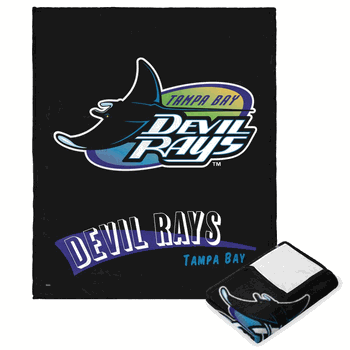 Tampa Bay Rays MLB CC Throwback Silk Touch Throw Blanket