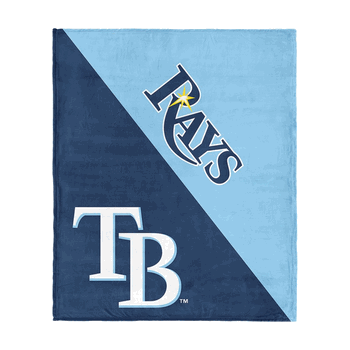 Tampa Bay Rays MLB Halftone Silk Touch Throw Blanket 46x60 inches