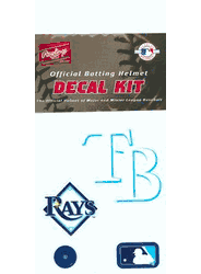 Tampa Bay Rays Official Rawlings Authentic Batting Helmet Decal Kit