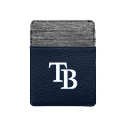 Tampa Bay Rays Pebble Front Pocket Wallet Navy