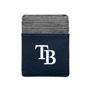 Tampa Bay Rays Pebble Front Pocket Wallet Navy
