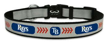 Tampa Bay Rays Pet Collar Reflective Baseball Size Large CO