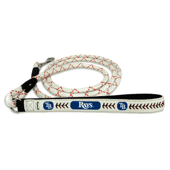 Tampa Bay Rays Pet Leash Frozen Rope Baseball Leather Size Large CO