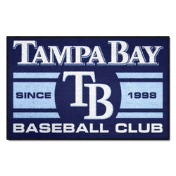 Tampa Bay Rays Starter Mat Accent Rug - 19in. x 30in., Uniform Design