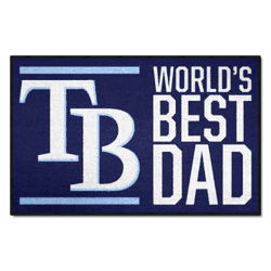 Tampa Bay Rays Starter Mat Accent Rug - 19in. x 30in. World's Best Dad Starter Mat