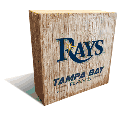 Tampa Bay Rays Team Logo Block 6X6