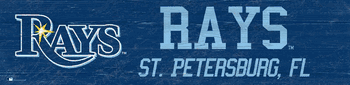 Tampa Bay Rays Team Name 6x24 Sign