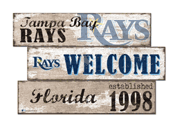 Tampa Bay Rays Welcome 3 Plank
