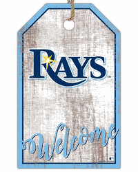 Tampa Bay Rays Welcome Team Tag 11x19 Sign