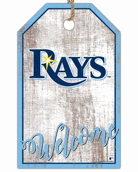 Tampa Bay Rays Welcome Team Tag 11x19 Sign