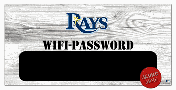 Tampa Bay Rays Wifi Password 6x12 Sign