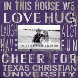 TCU Horned Frogs 10x10 In This House Frame