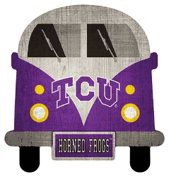 TCU Horned Frogs 12" Team Bus Sign