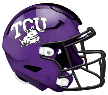 TCU Horned Frogs 12in Authentic Helmet Sign