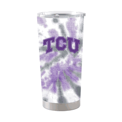 TCU Horned Frogs 20oz Tie Dye Stainless Steel Tumbler