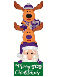 TCU Horned Frogs 31" Santa Stack Leaner