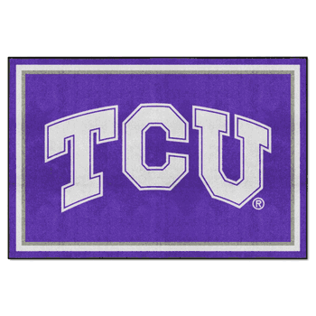 TCU Horned Frogs 5ft. x 8 ft. Plush Area Rug