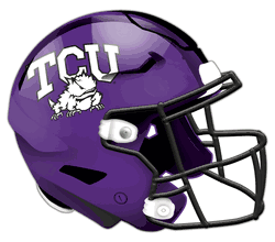 TCU Horned Frogs Authentic Helmet Cutout 24"