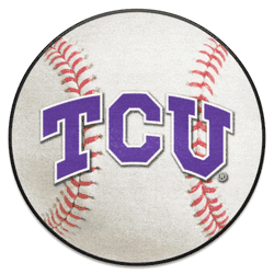 TCU Horned Frogs Baseball Rug - 27in. Diameter