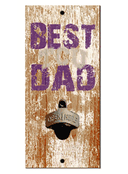 TCU Horned Frogs Best Dad Bottle Opener Wood Sign
