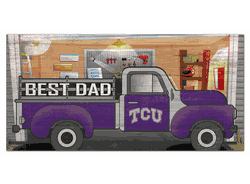 TCU Horned Frogs Best Dad Truck 6x12 Sign