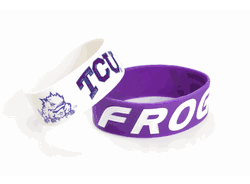 TCU Horned Frogs Bracelets - 2 Pack Wide