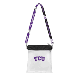 TCU Horned Frogs Clear Pattern Strap Bag