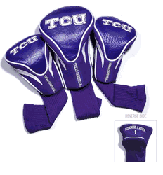 TCU Horned Frogs Club 3 Piece Contour Headcover Set
