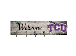 TCU Horned Frogs Coat Hanger 6x24