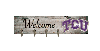 TCU Horned Frogs Coat Hanger 6x24