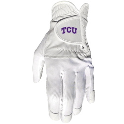 TCU Horned Frogs Cool mesh with cabretta leather - one size - mens left