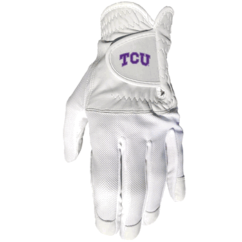 TCU Horned Frogs Cool mesh with cabretta leather - one size - mens left