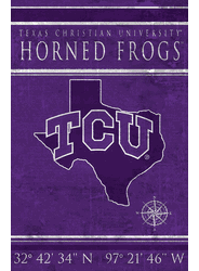 TCU Horned Frogs Coordinates 17x26