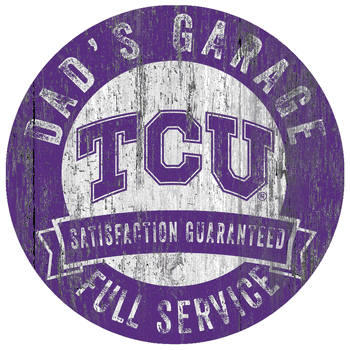TCU Horned Frogs Dad's Garage Sign