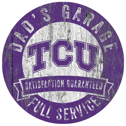 TCU Horned Frogs Dad's Garage Sign