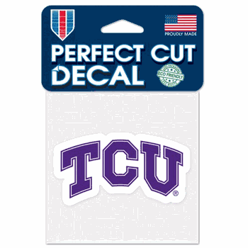 TCU Horned Frogs Decal 4x4 Perfect Cut Color