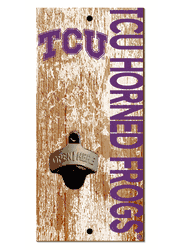 TCU Horned Frogs Distressed Bottle Opener