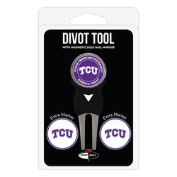 TCU Horned Frogs Divot Tool Pack - Signature tool w/ 3 markers