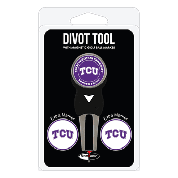 TCU Horned Frogs Divot Tool Pack - Signature tool w/ 3 markers